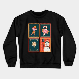 Christmas stamps 1 Crewneck Sweatshirt